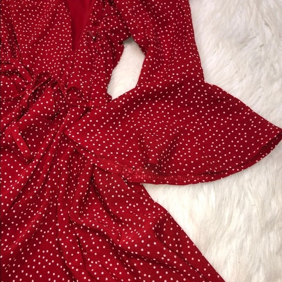 Charlotte Russe small red polka dot flirty dress - Picture 4 of 9